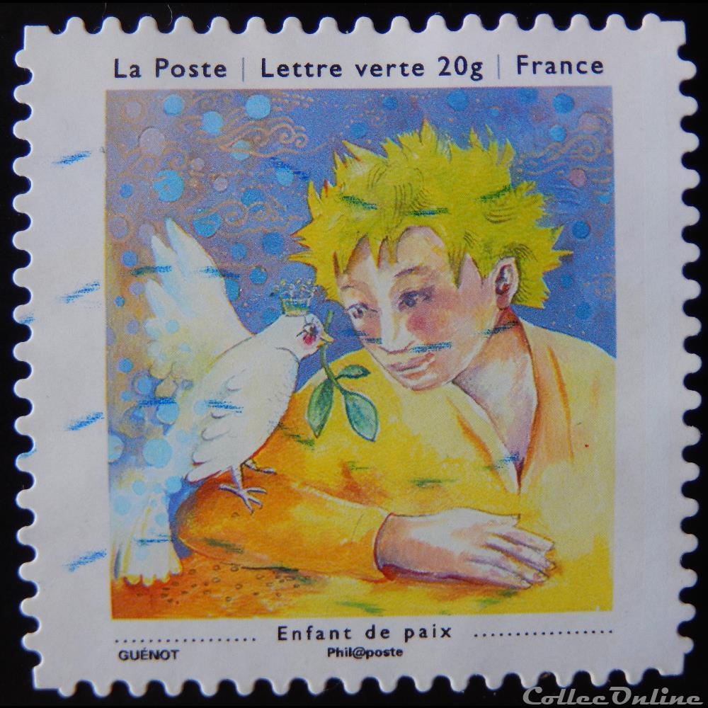 timbre france aa00907 enfant de paix 20g