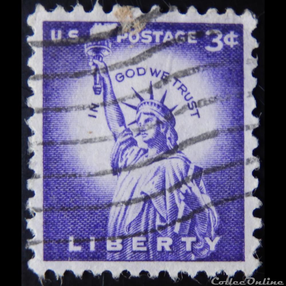 Etats Unis 00581 statue de la Liberté 3c de 1954 4 timbre amerique etats unis 00581 statue de la liberte 3c de 1954