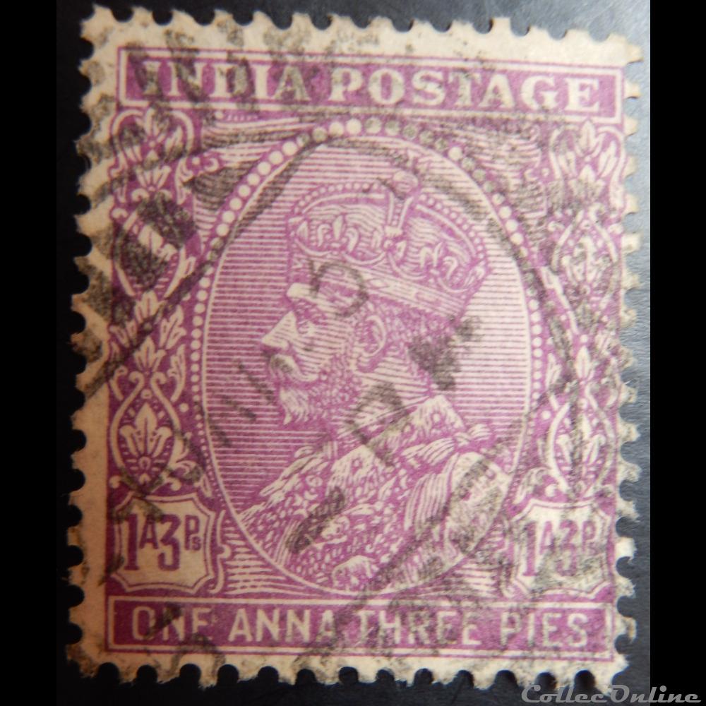 Inde coloniale 00113B roi George V 1'3 Annas de 1932 timbre asie inde coloniale 00113b roi george v 3 annas de 1932