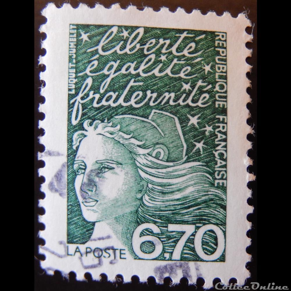 timbre france 03098 marianne de luquet 6 f 70 vert fonce