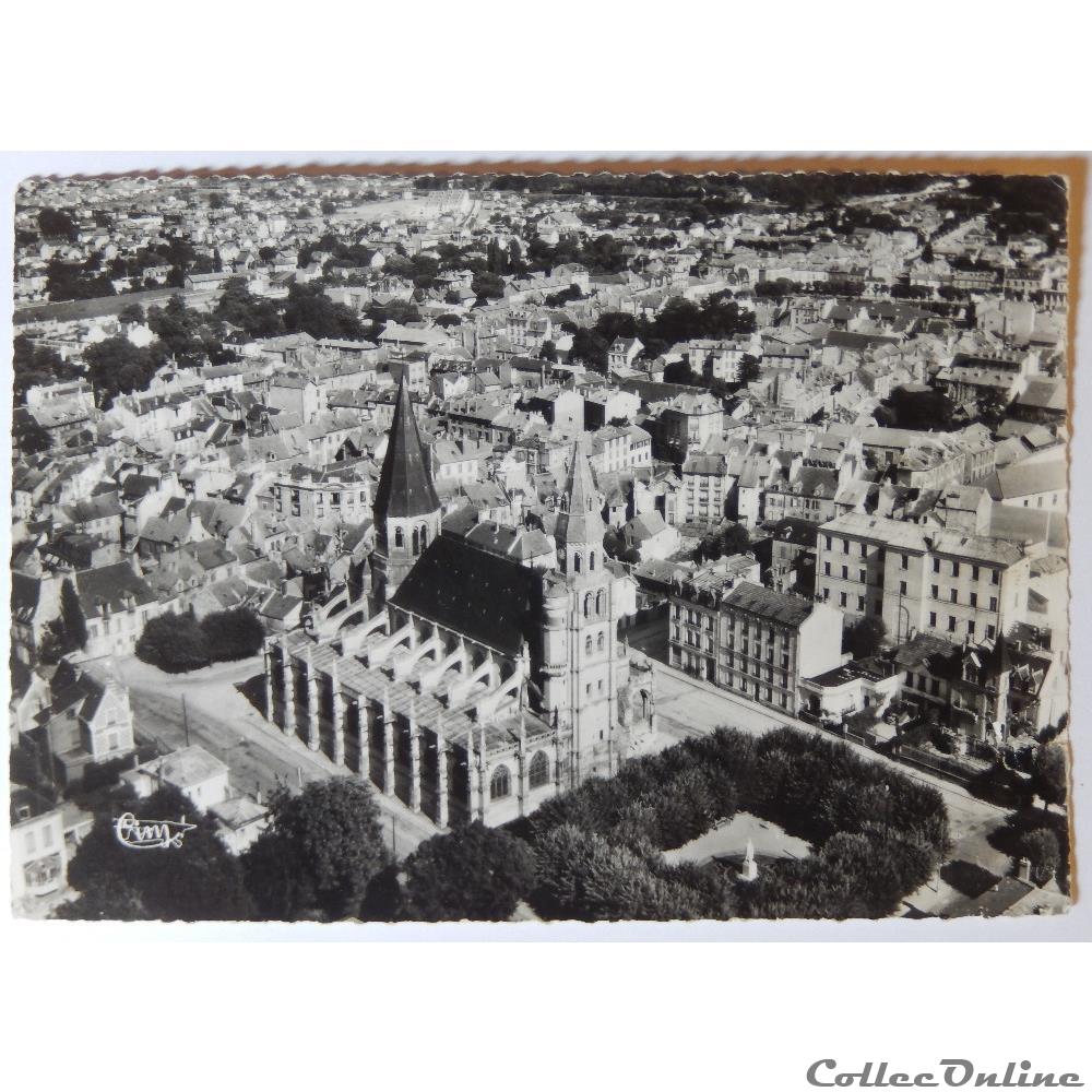 CPA des Yvelines, Poissy, l'Eglise carte postale france ile cpa des yvelines poissy eglise
