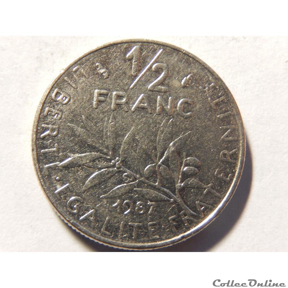 50 centimes Semeuse 1987 monnaie france moderne 50 centimes semeuse 1987