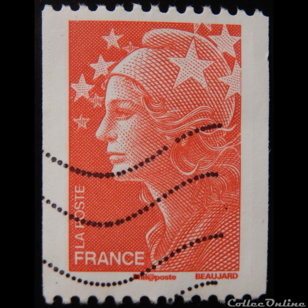 04240 Marianne de Beaujard sans valeur faciale rouge timbre france 04240 marianne de beaujard sans valeur faciale rouge