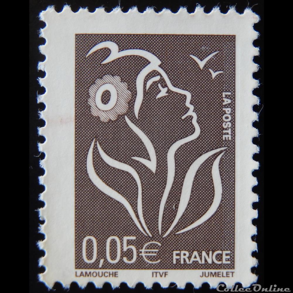 timbre france 03754 la marianne de lamouche bistre 0 05
