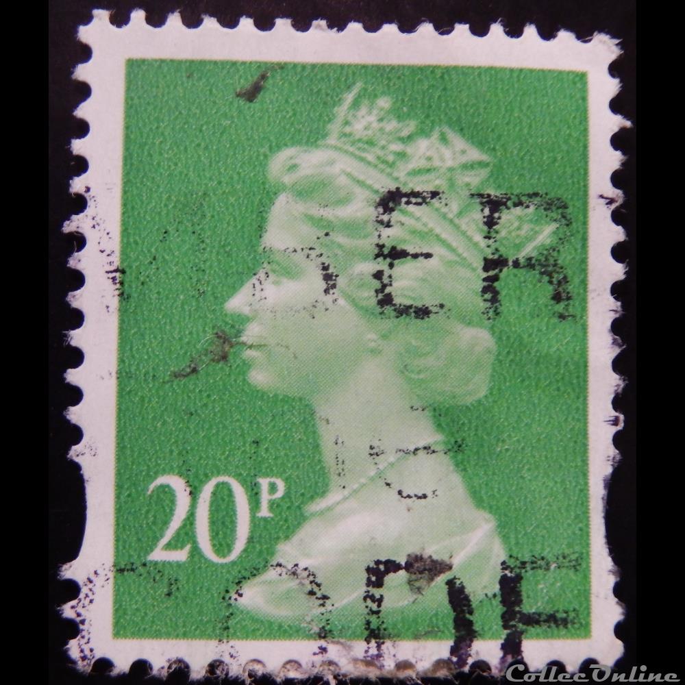Royaume-Uni 01876 reine Elisabeth II 20p de 1996 timbre europe royaume uni 01876 reine elisabeth ii 20p de 1996