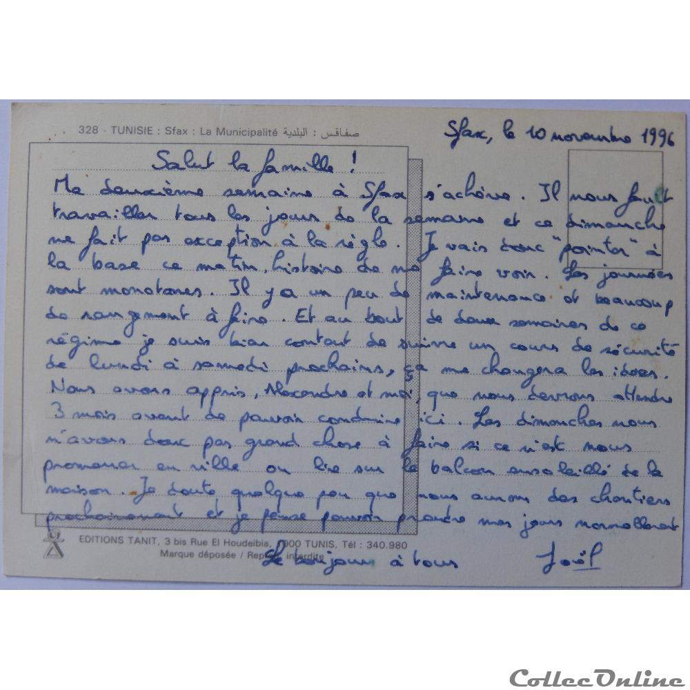 carte postale afrique alsace cp de tunisie sfax