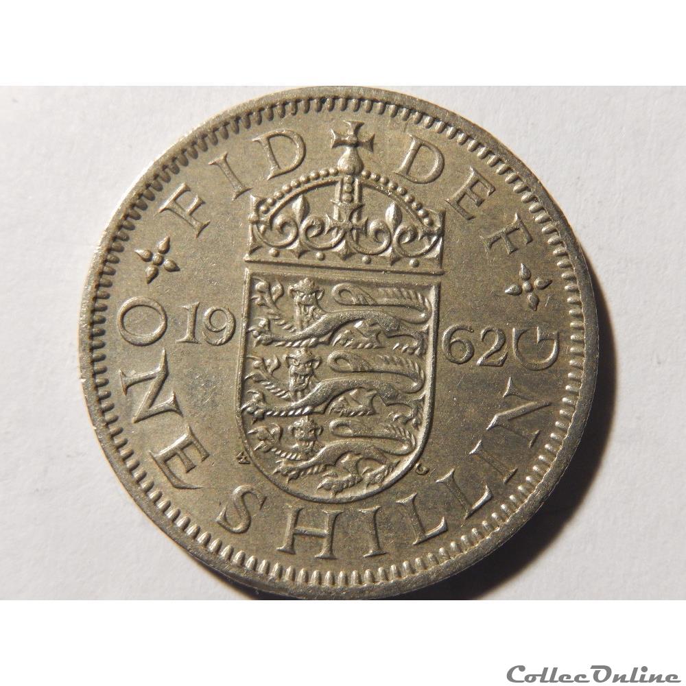 Royaume-Uni, 1 shilling de 1962 monnaie monde royaume uni 1 shilling de 1962