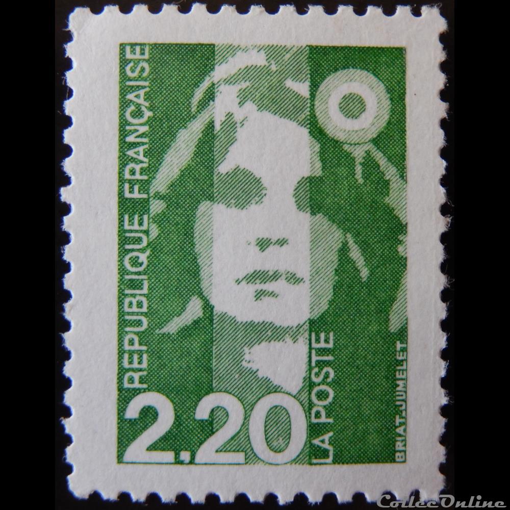 02714 Marianne de Briat 2F20 vert de 1991 timbre france 02714 marianne de briat 2f20 vert de 1991