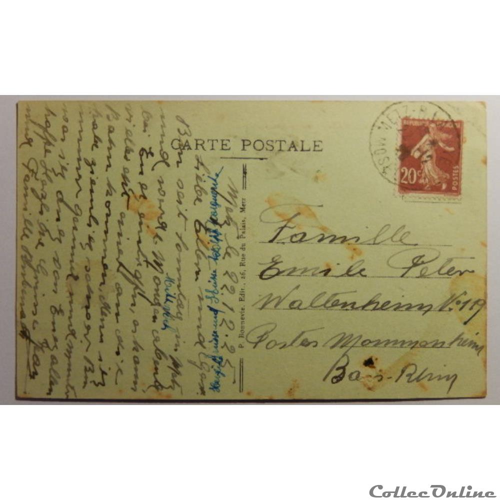 carte postale france lorraine cpa de moselle metz les bains des roches