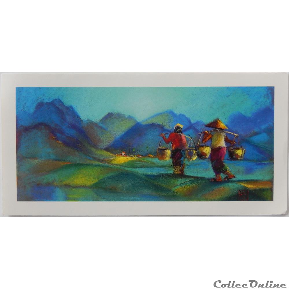 carte postale lorraine cp peinture