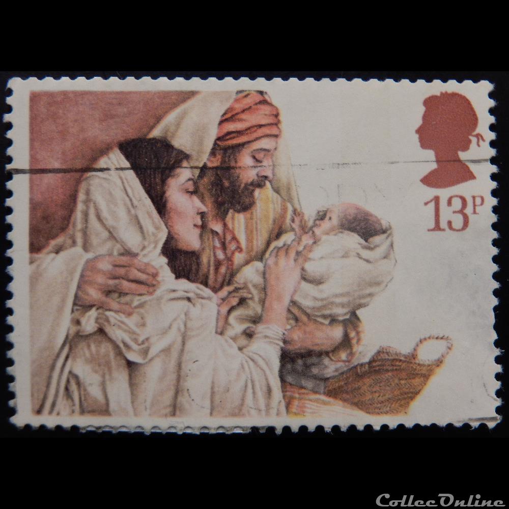 Royaume-Uni 01163 la sainte famille 13p de 1984 timbre europe royaume uni 01163 la sainte famille 13p de 1984