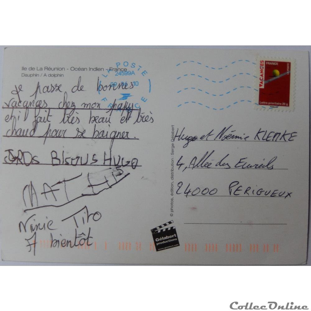 carte postale europe midi pyrenee cp animaux dauphin