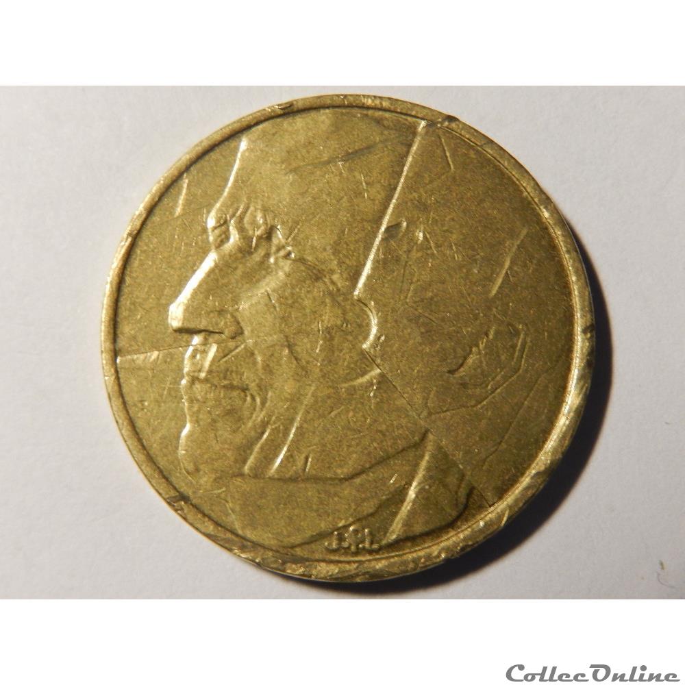 monnaie monde belgique 5 francs 1986