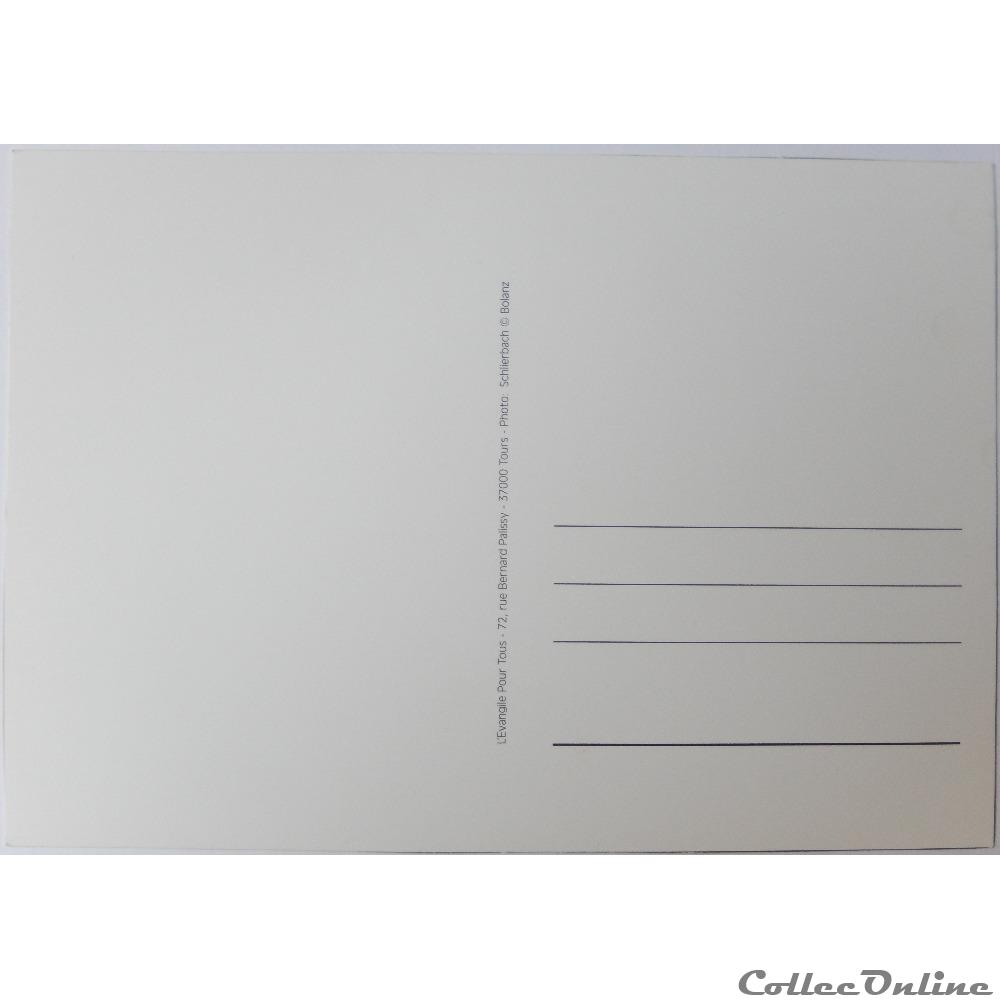 carte postale europe alsace cp citation biblique paysage
