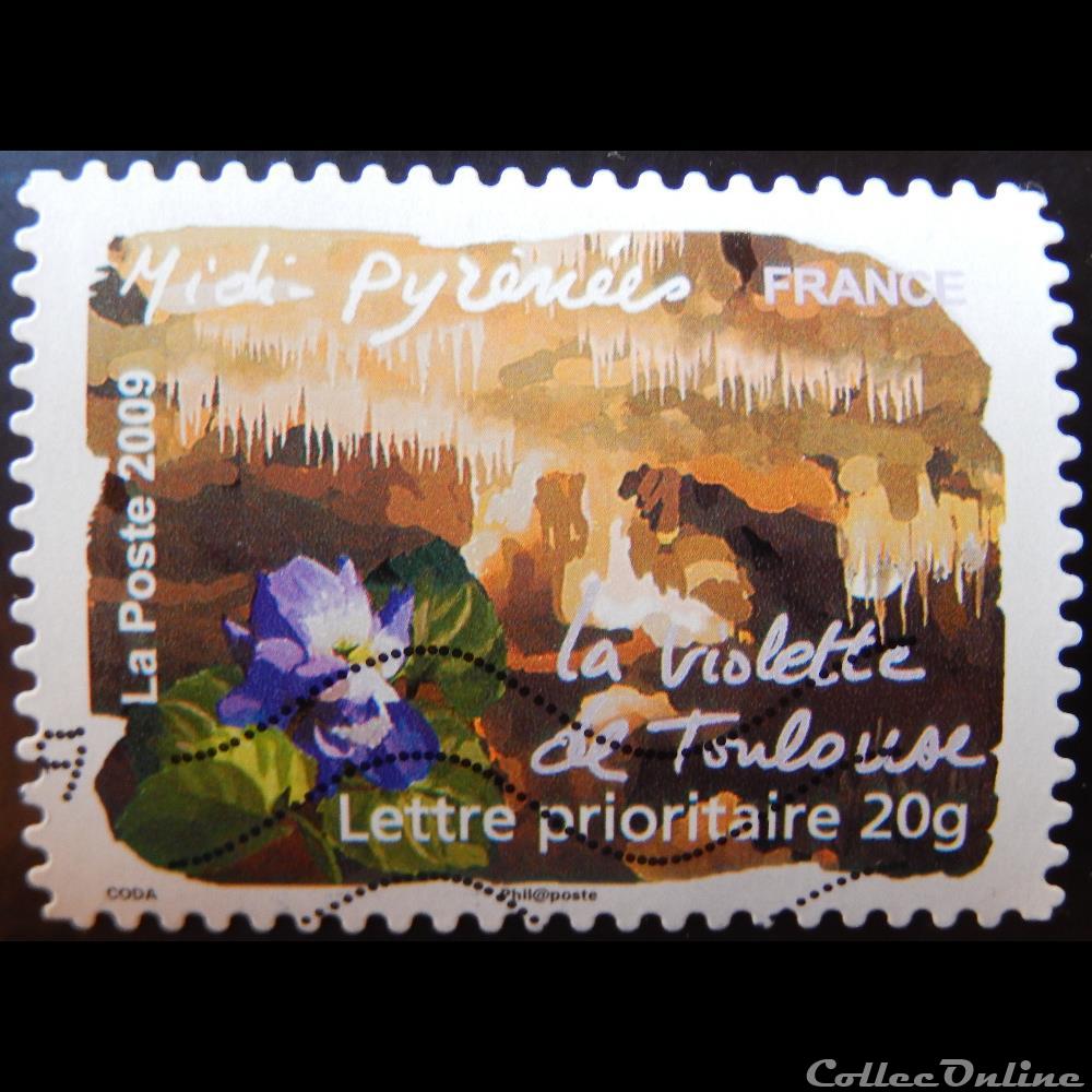 AA00312 Midi-Pyrénées - La Violette de Toulouse 20g timbre france aa00312 midi pyrenees la violette de toulouse 20g