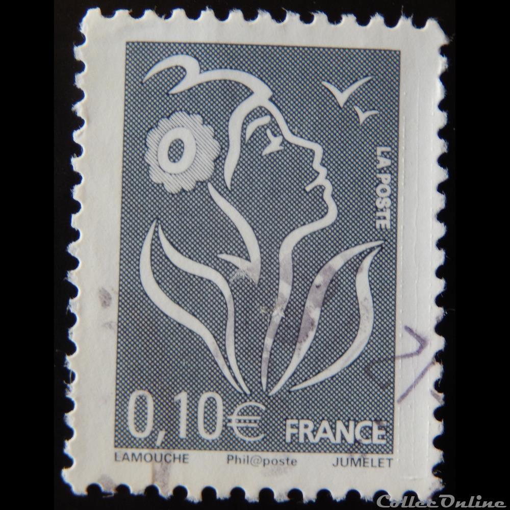 03965 La Marianne de Lamouche gris 0,10€ 2 timbre france 03965 la marianne de lamouche gris 0 10