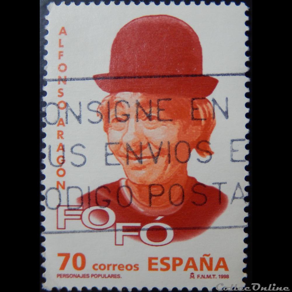 Espagne 03120 Alfonso Aragon 70Ptas de 1998 timbre europe espagne 03120 alfonso aragon 70ptas de 1998