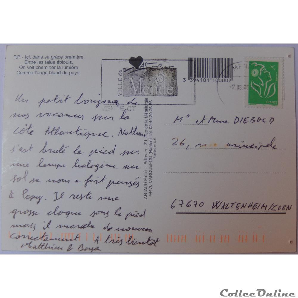 CP de la côte atlantique carte postale france rhone alpe cp de la cote atlantique