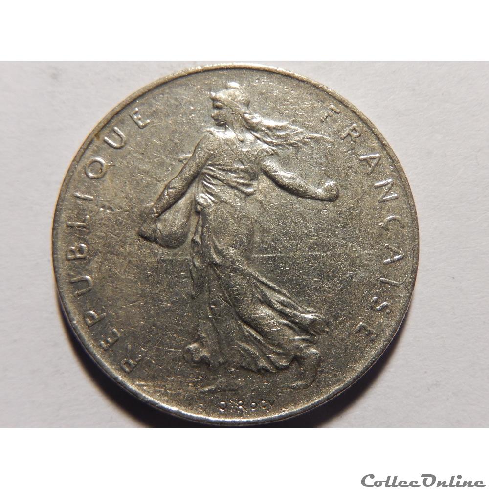 monnaie france moderne 1 franc semeuse 1978