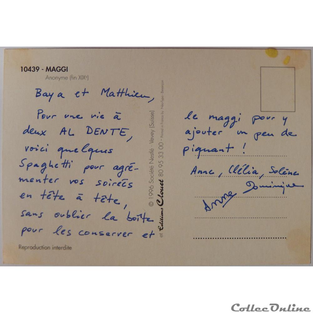 carte postale franche comte cp publicite maggi