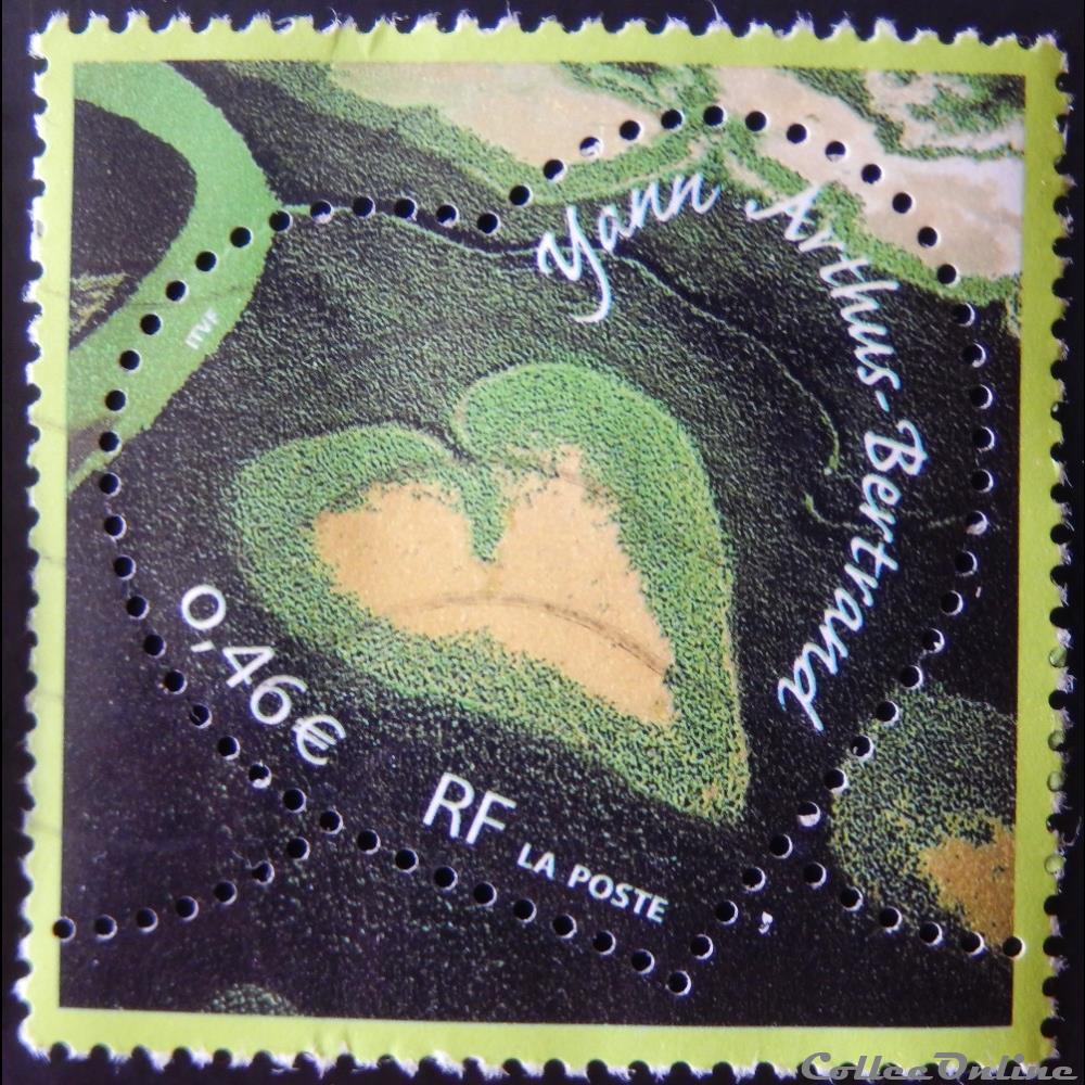 03459 Saint Valentin Le coeur vu par Yann-Arthus Bertrand 0.46€ de 2002 3 timbre france 03459 saint valentin le coeur vu par yann arthus bertrand 0 46 de 2002