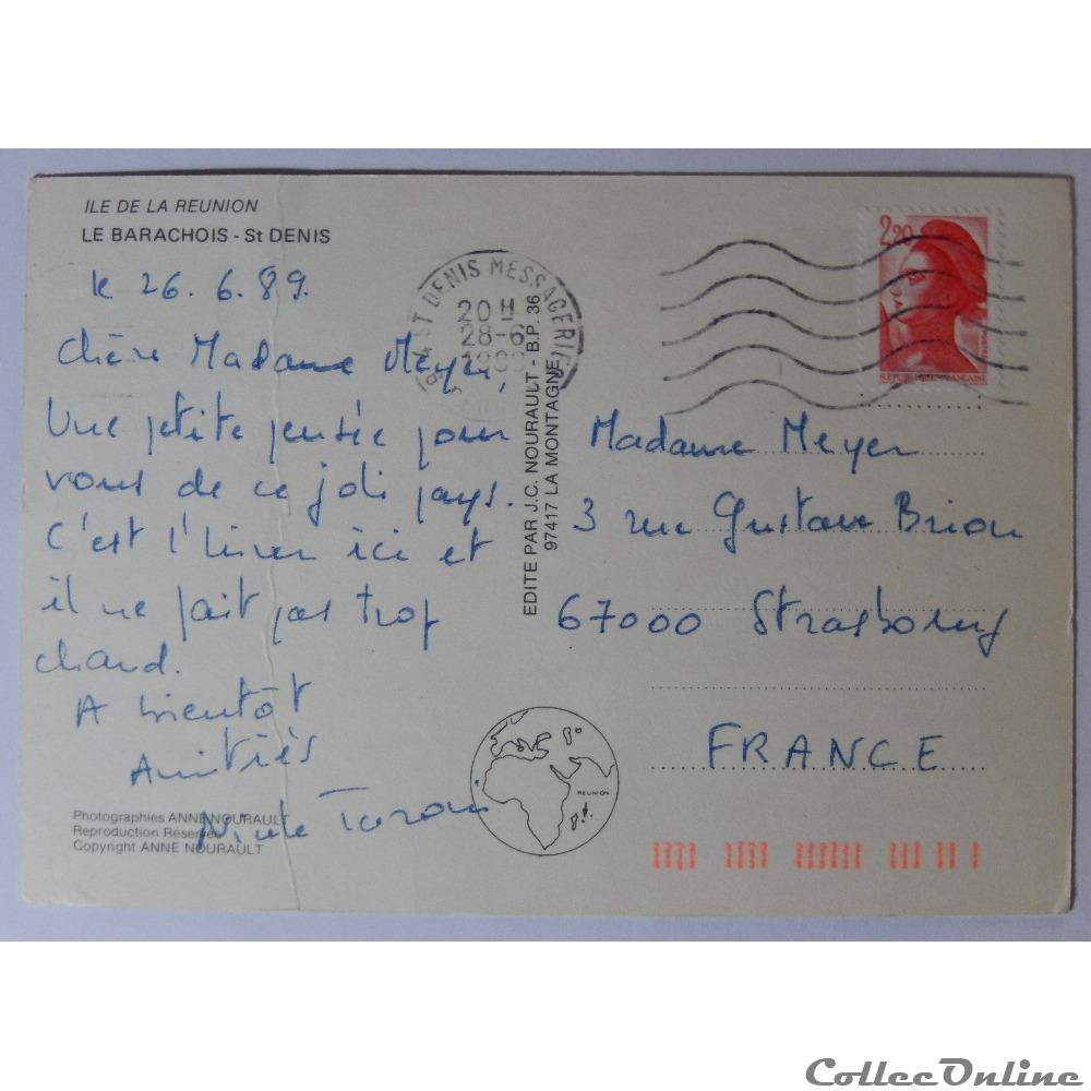 CP de La Réunion, Le Barachois, Saint-Denis carte postale france outre mer cp de la reunion le barachois saint denis