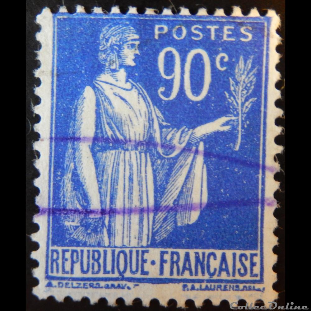 00368 Type Paix 4ème série 90c outremer timbre france 00368 type paix 4eme serie 90c outremer