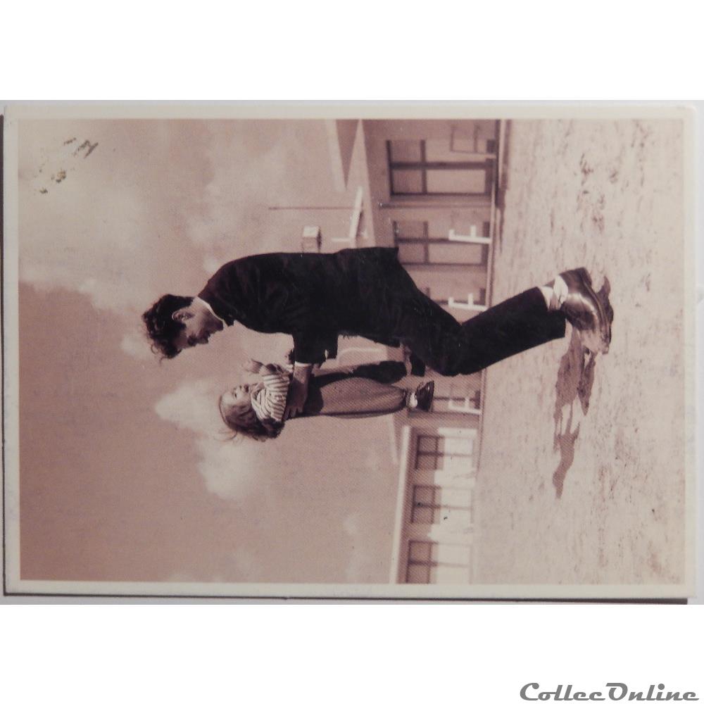 carte postale alsace cp pere fille