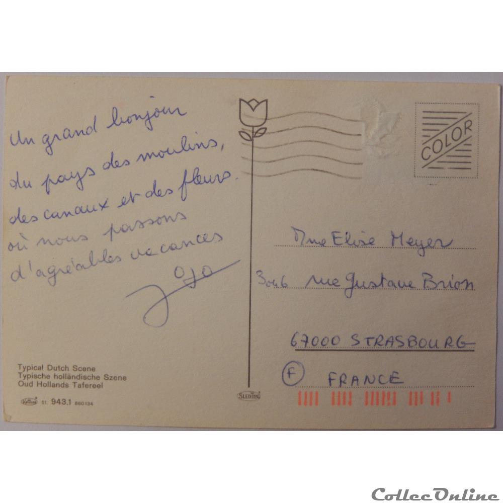 CP des Pays-Bas carte postale europe provence cote azur cp des pays bas