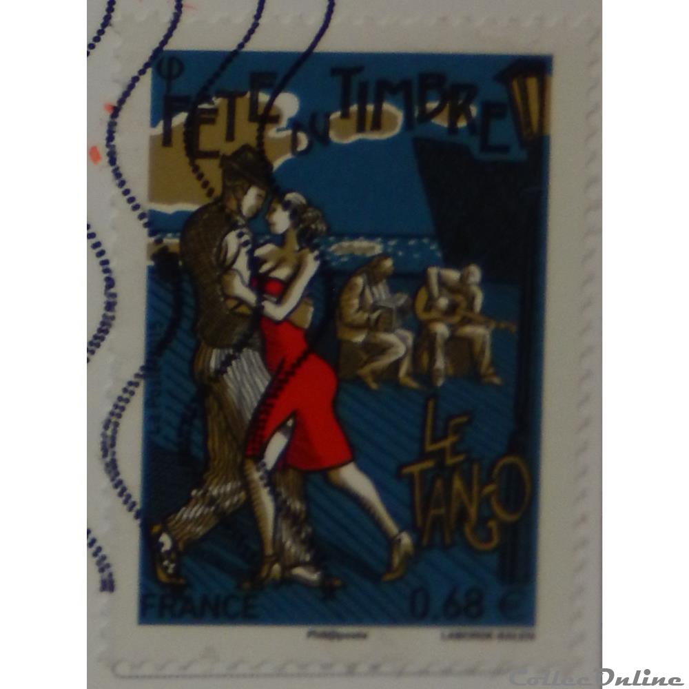 04982 fête du timbre, le tango 0,68 € de 2015 france 04982 fete du timbre le tango 0 68 de 2015
