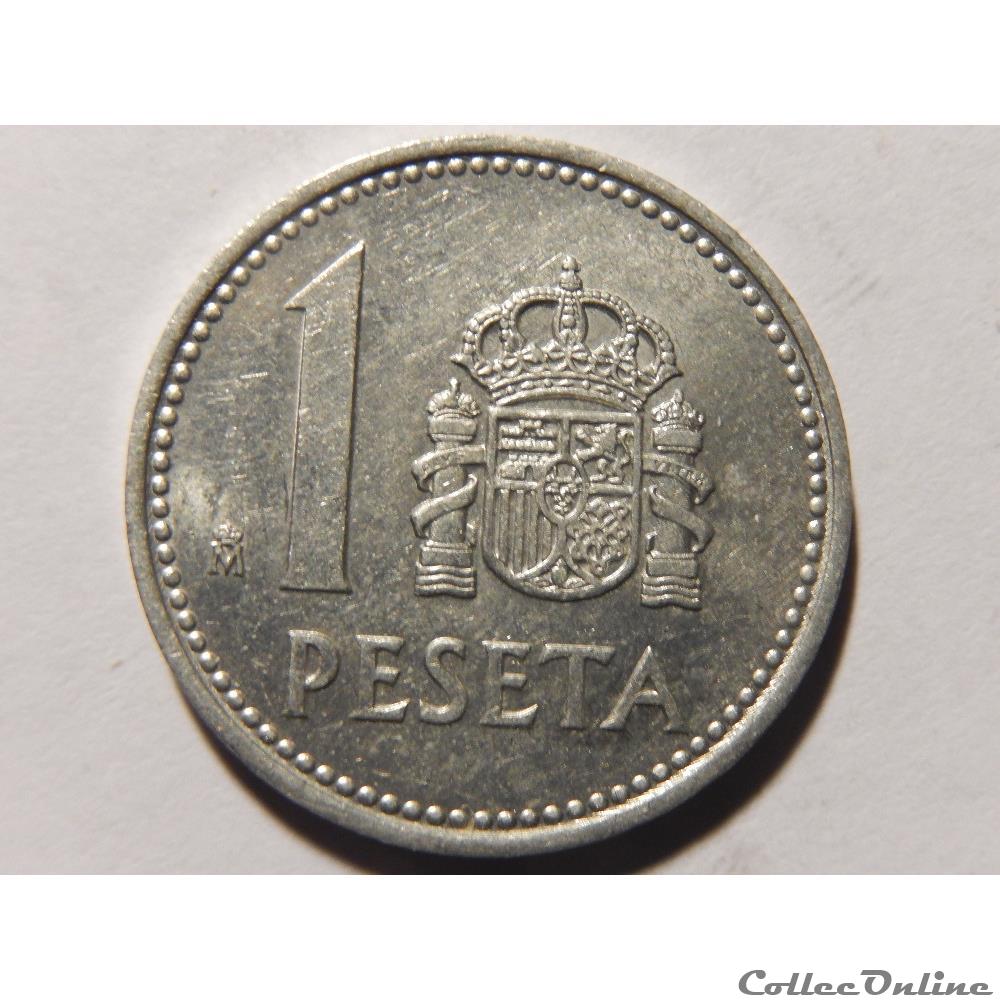 Espagne, 1 peseta de 1985 monnaie monde espagne 1 peseta de 1985