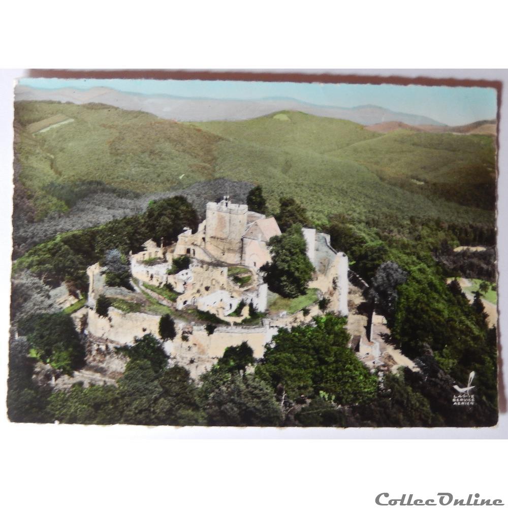 CPA de Lichtenberg, vue aérienne, Bas-Rhin carte postale france alsace cpa de lichtenberg vue aerienne bas rhin