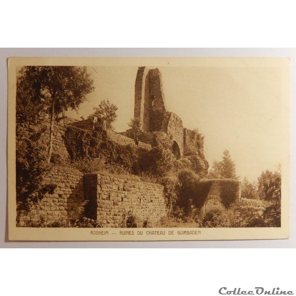 CPA de Rosheim, château de Guirbaden, Bas-Rhin carte postale france alsace cpa de rosheim chateau de guirbaden bas rhin