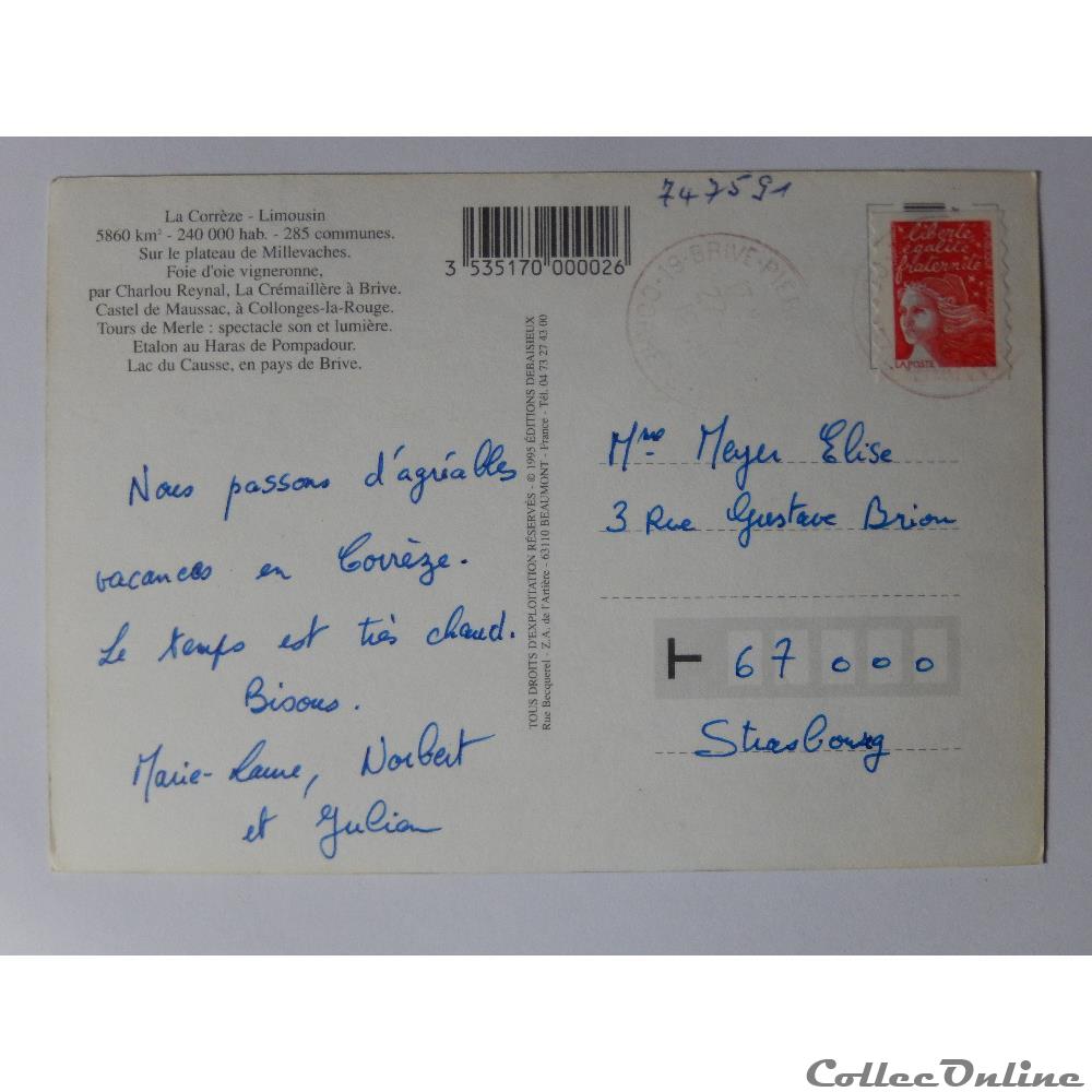 CP de la Corrèze carte postale france limousin cp de la correze