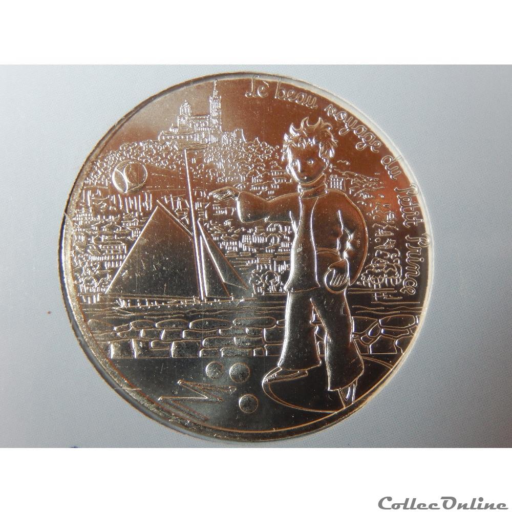 10 euros, le beau voyage du Petit Prince, joue à la pétanque monnaie france suede 10 euros le beau voyage du petit prince joue a la petanque