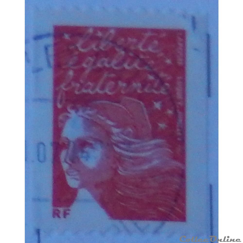 03418 Marianne de Luquet rouge sans valeur de 2001 5 timbre france 03418 marianne de luquet rouge sans valeur de 2001