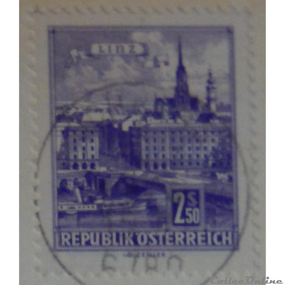 Autriche 00957 Linz, pont sur le Danube 2.50S de 1962 timbre europe autriche 00957 linz pont sur le danube 2 50s de 1962