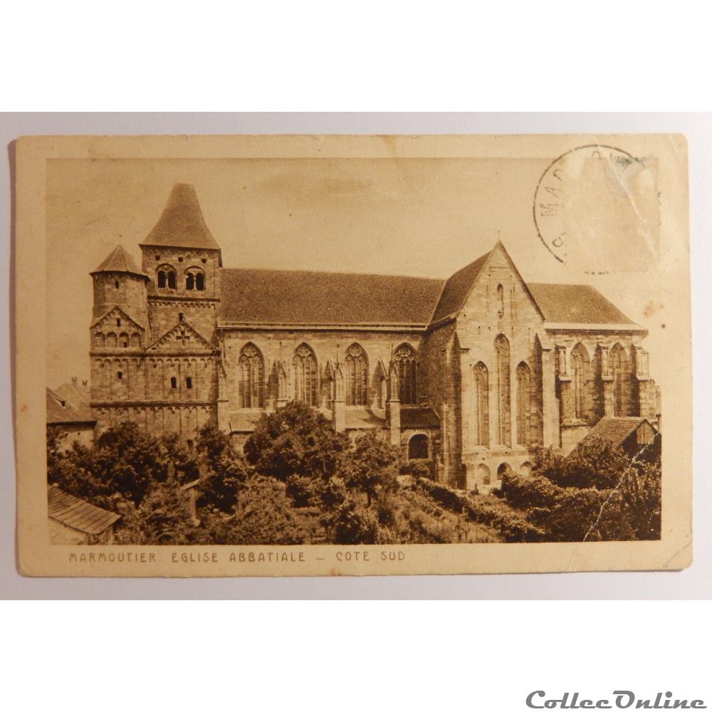 CPA de Marmoutier, l'Eglise abbatiale, Bas-Rhin carte postale france alsace cpa de marmoutier eglise abbatiale bas rhin