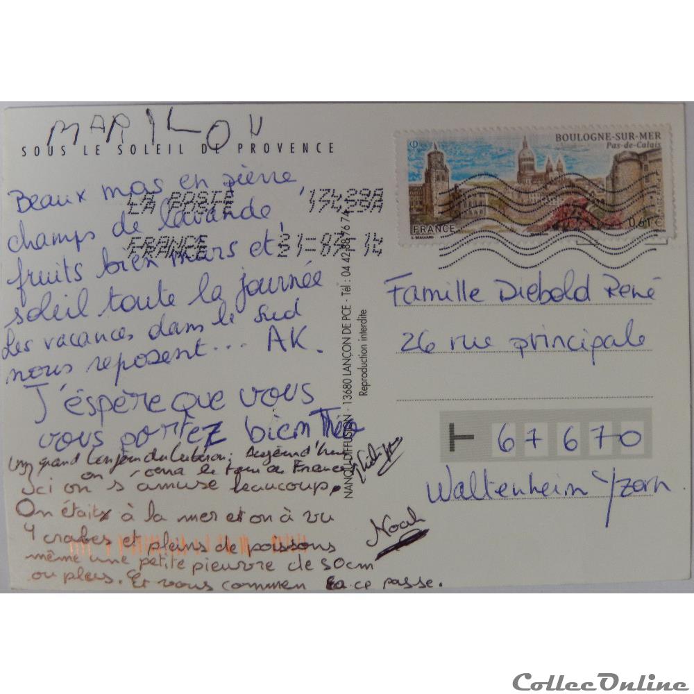 CP de Provence carte postale france cote azur cp de provence