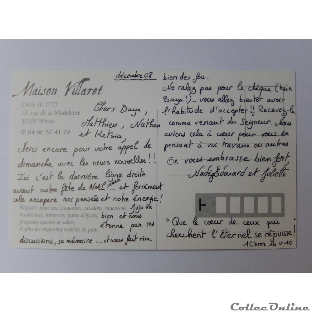 CP du Gard, Nîmes, la Maison Villaret carte postale france languedoc roussillon cp du gard nimes la maison villaret