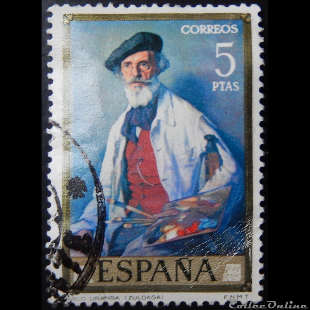 Espagne 01680 peinture d'Ignacio Zuloaga 5Ptas de 1971 - Stamps