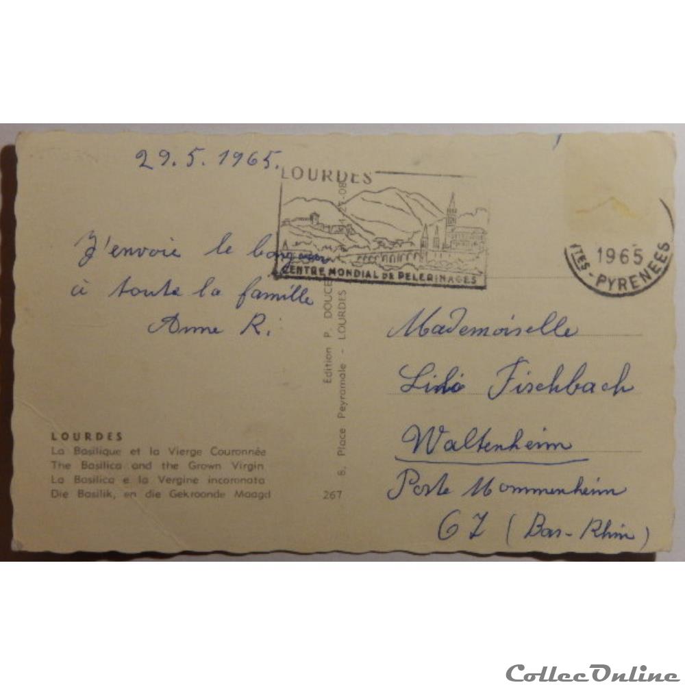 CPA des Hautes-Pyrénées, Lourdes carte postale france midi cpa des hautes pyrenees lourdes