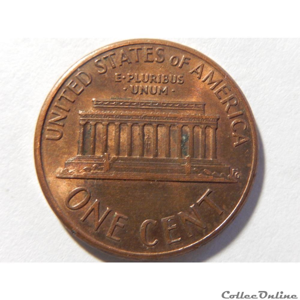 1 cent de 1989 monnaie monde etat uni 1 cent de 1989