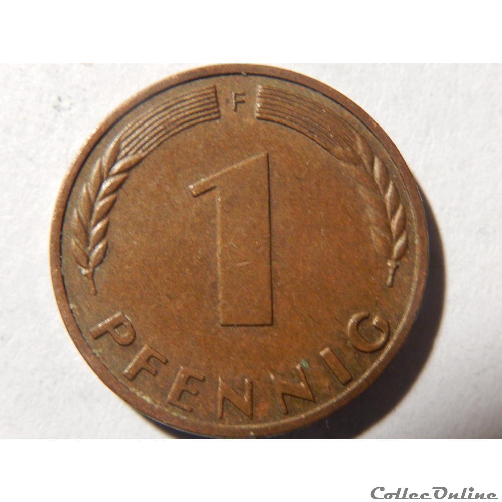 Allemagne, 1 pfennig de 1950 2 monnaie monde allemagne 1 pfennig de 1950