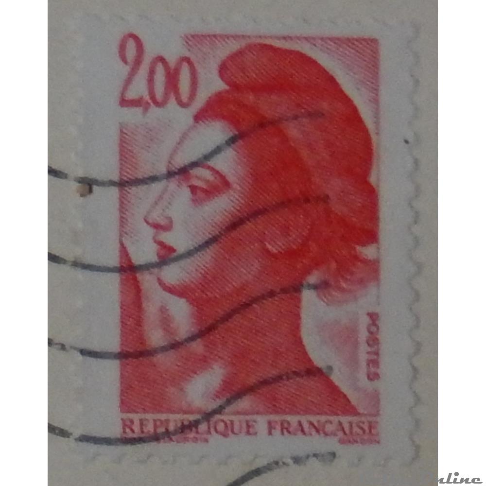 02274 République, type Liberté - 2F00 rouge-carmin de 1983 5 timbre france 02274 republique type liberte 2f00 rouge carmin de 1983