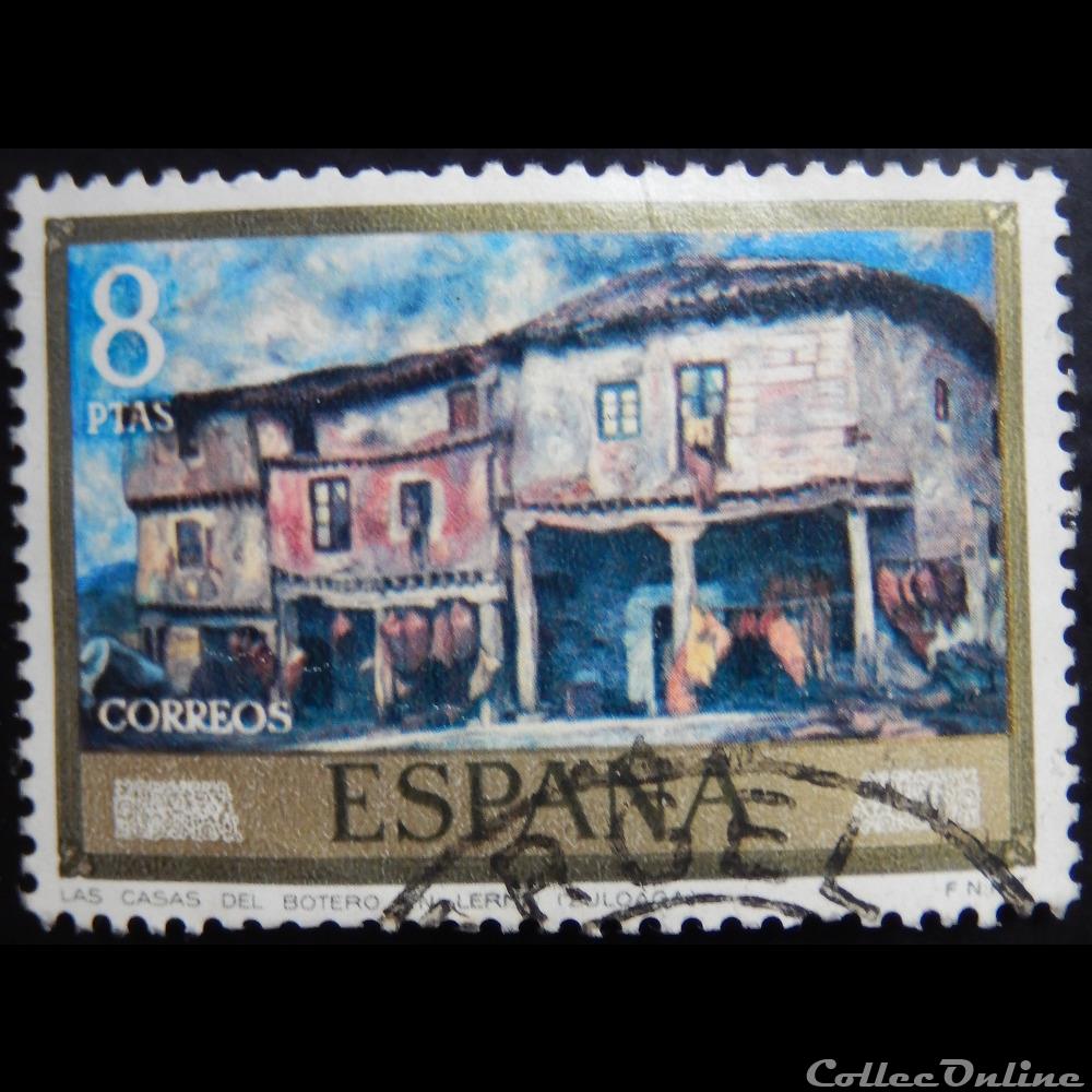 Espagne 01681 peinture d'Ignacio Zuloaga 8Ptas de 1971 timbre europe espagne 01681 peinture ignacio zuloaga 8ptas de 1971