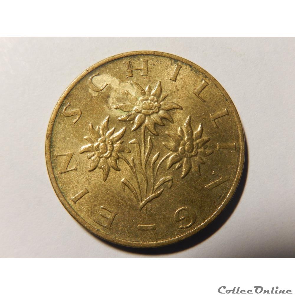 Autriche, 1 Schilling 1984 2 monnaie monde autriche 1 schilling 1984