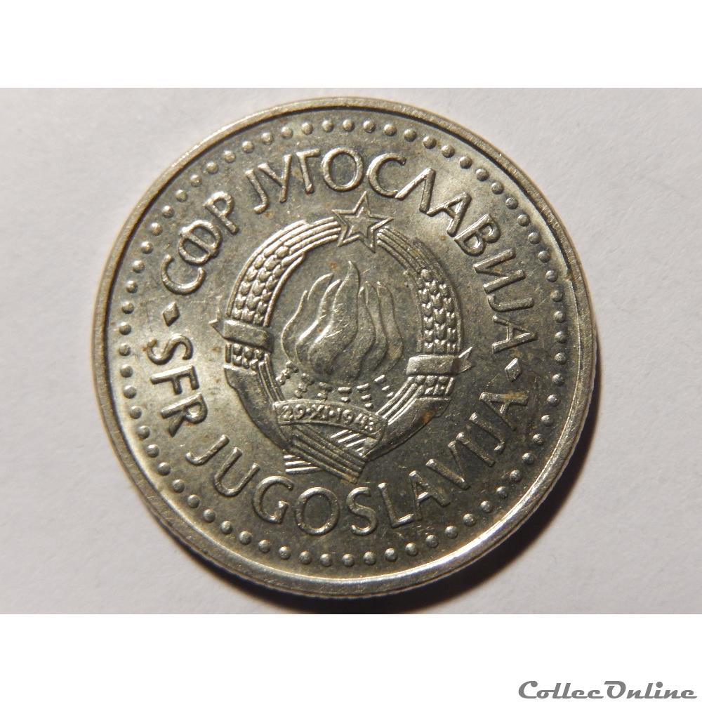 monnaie monde yougoslavie 10 dinara de 1987