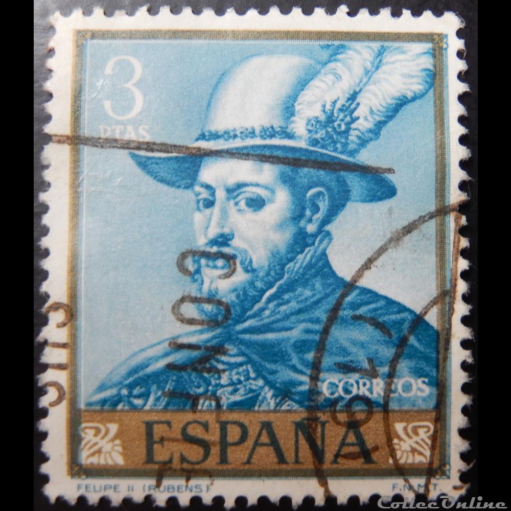 timbre europe espagne 01101 peinture de pedro pablo rubens 3ptas de 1962