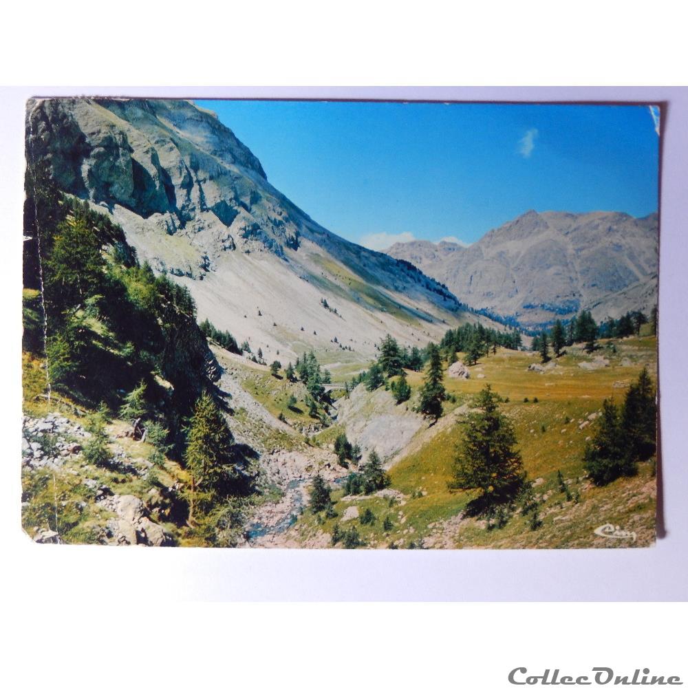 carte postale france cote azur cp des alpes de haute provence col de la cayolle
